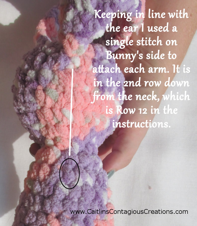 Free Bunny Rabbit with Big Ears Crochet Pattern and Amigurumi Instructions for beginners.