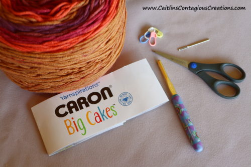 Striped Triangle Shawl – Crochet Pattern Using Caron Cakes Yarn – The  Snugglery